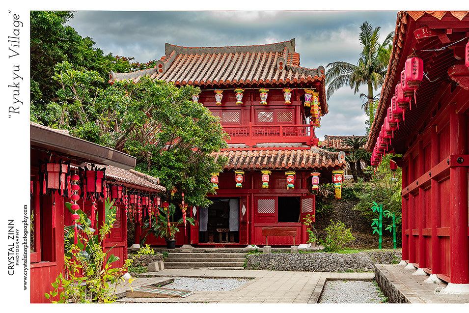 "Ryukyu Village" Metal Artwork