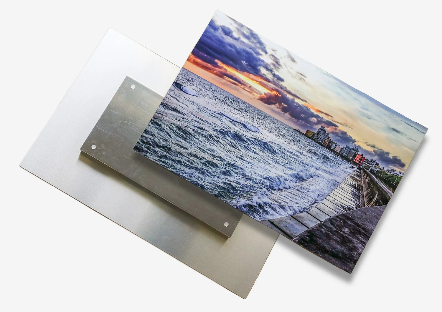 16x20 metal artwork with box mount